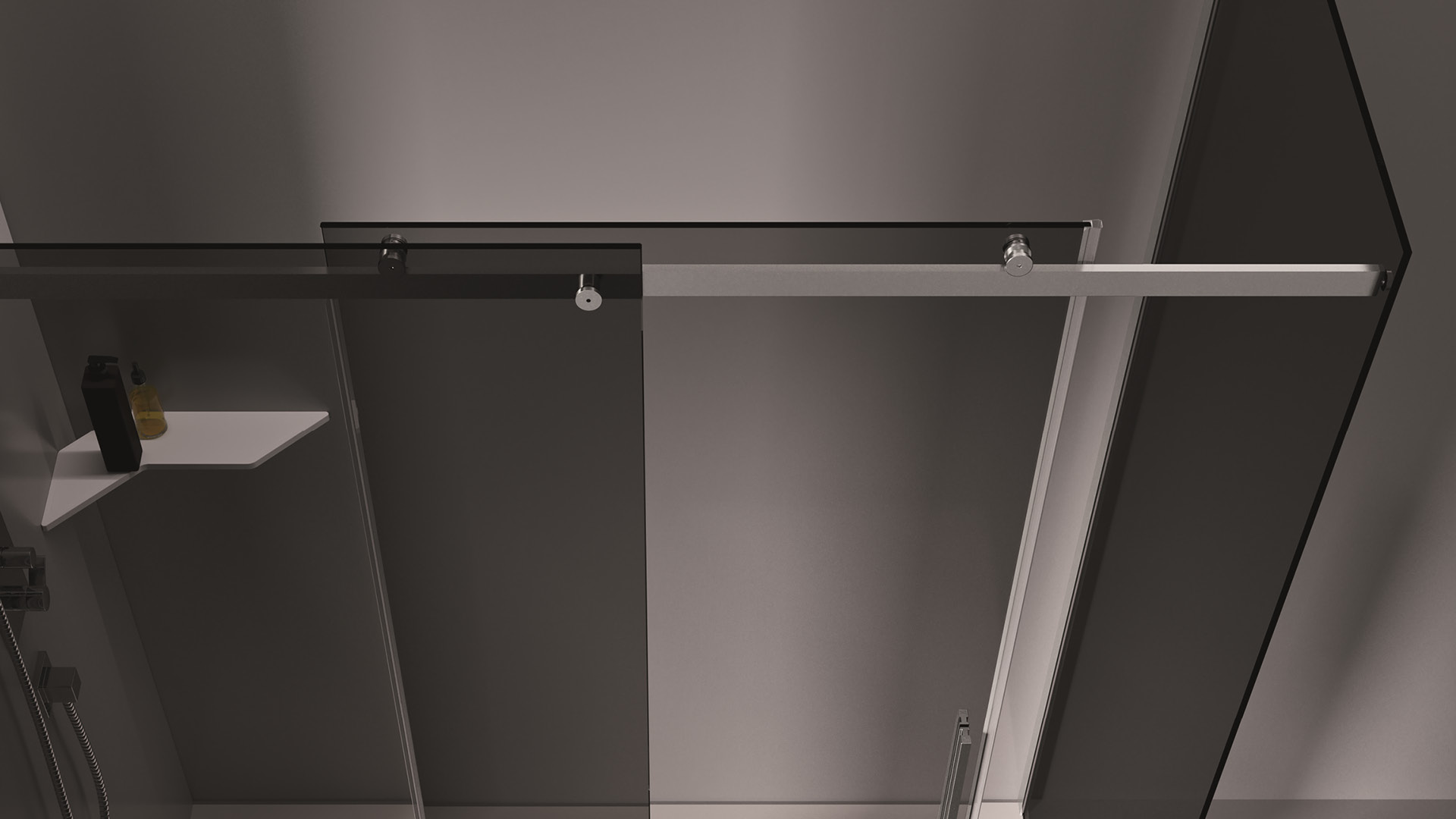 dettaglio barra superiore anta scorrevole axia sf+f