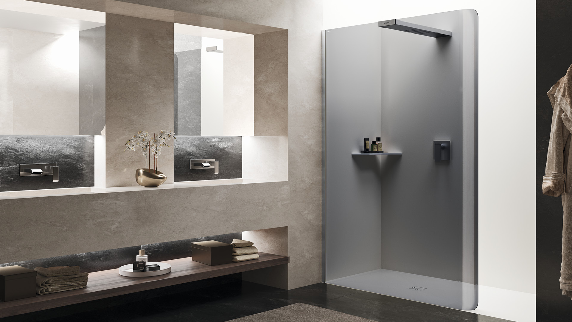 BOBOX A_slide1 bobox cabina doccia walk-in in nicchia