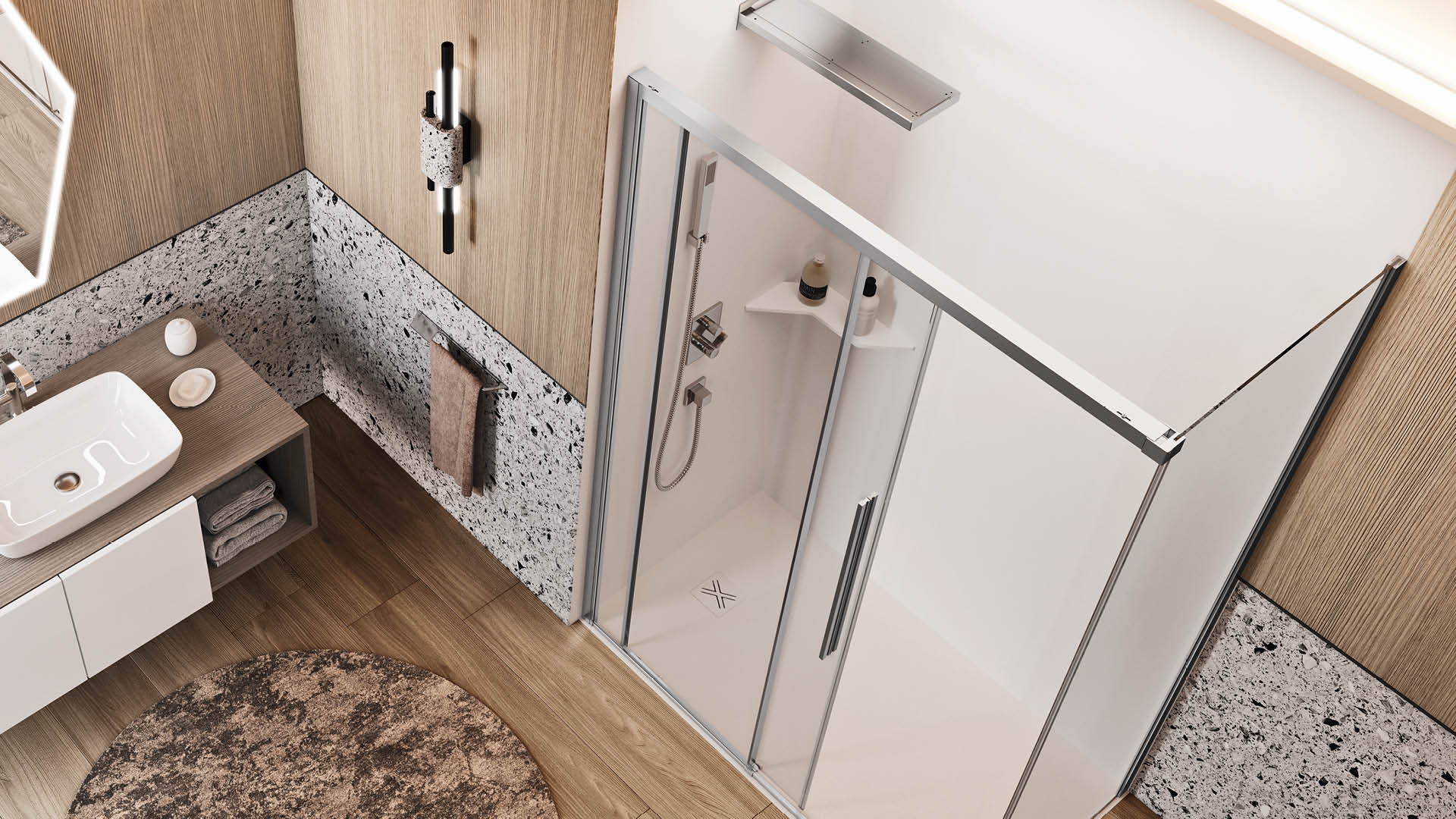 EVOX SF+F_slide1 evox sf+f box doccia con soft close