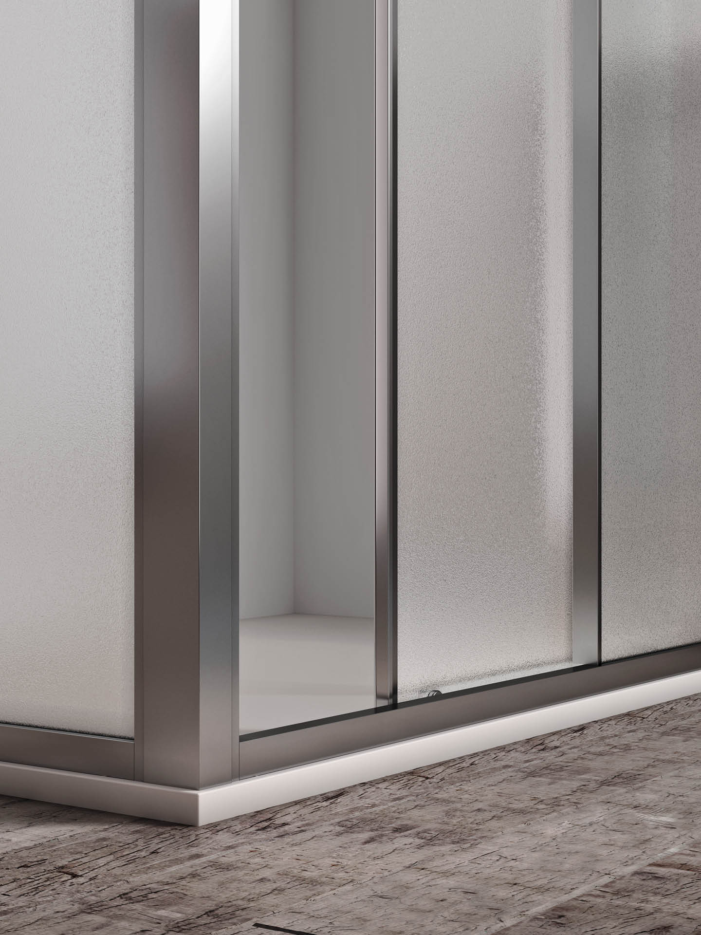 anta scorrevole in apertura box doccia relax