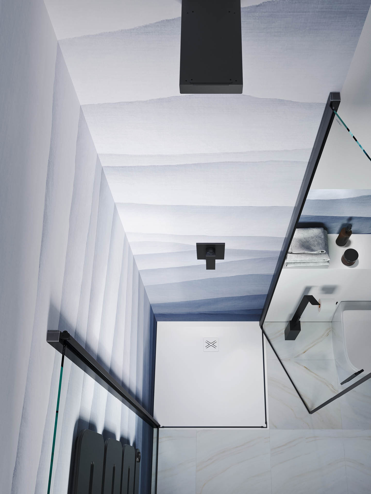 chiusura esterna dell'anta box doccia light ab+ab