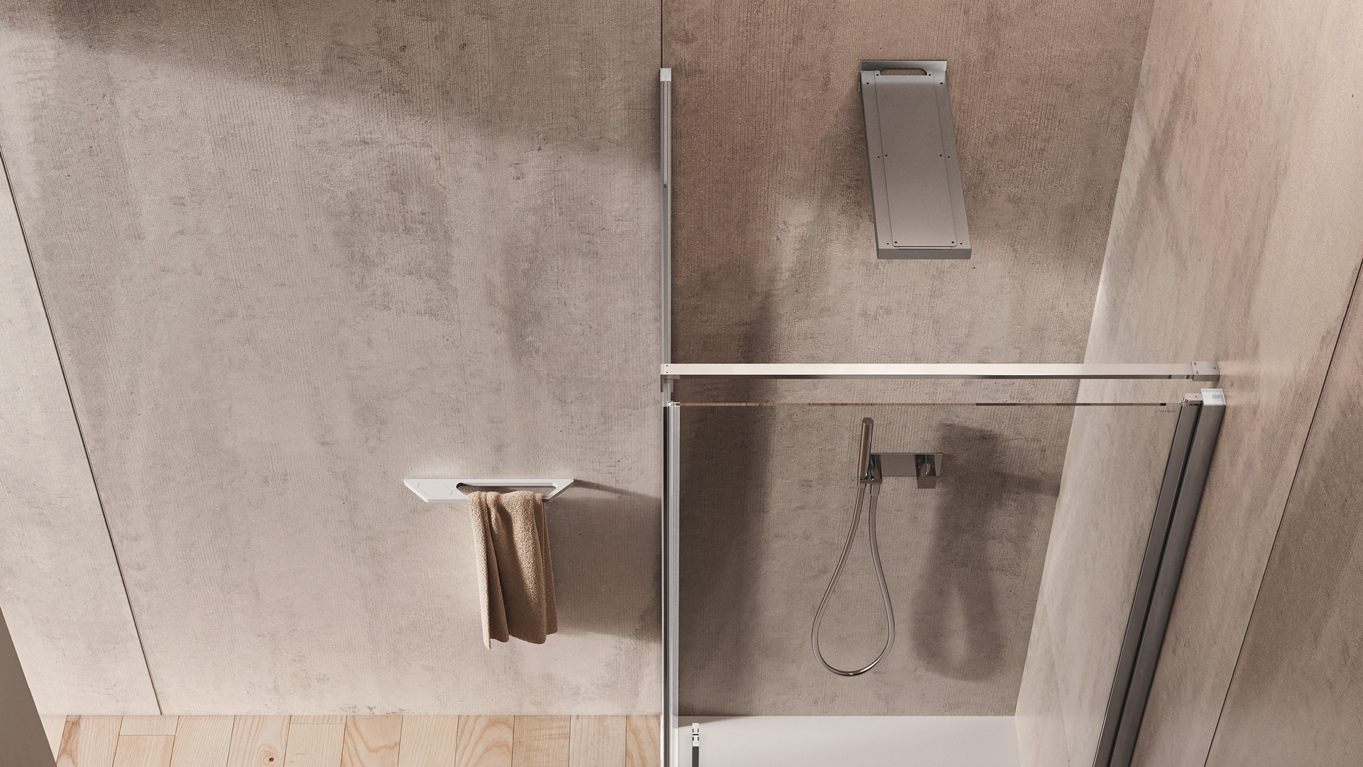 barra superiore di supporto per box doccia light ab+f1