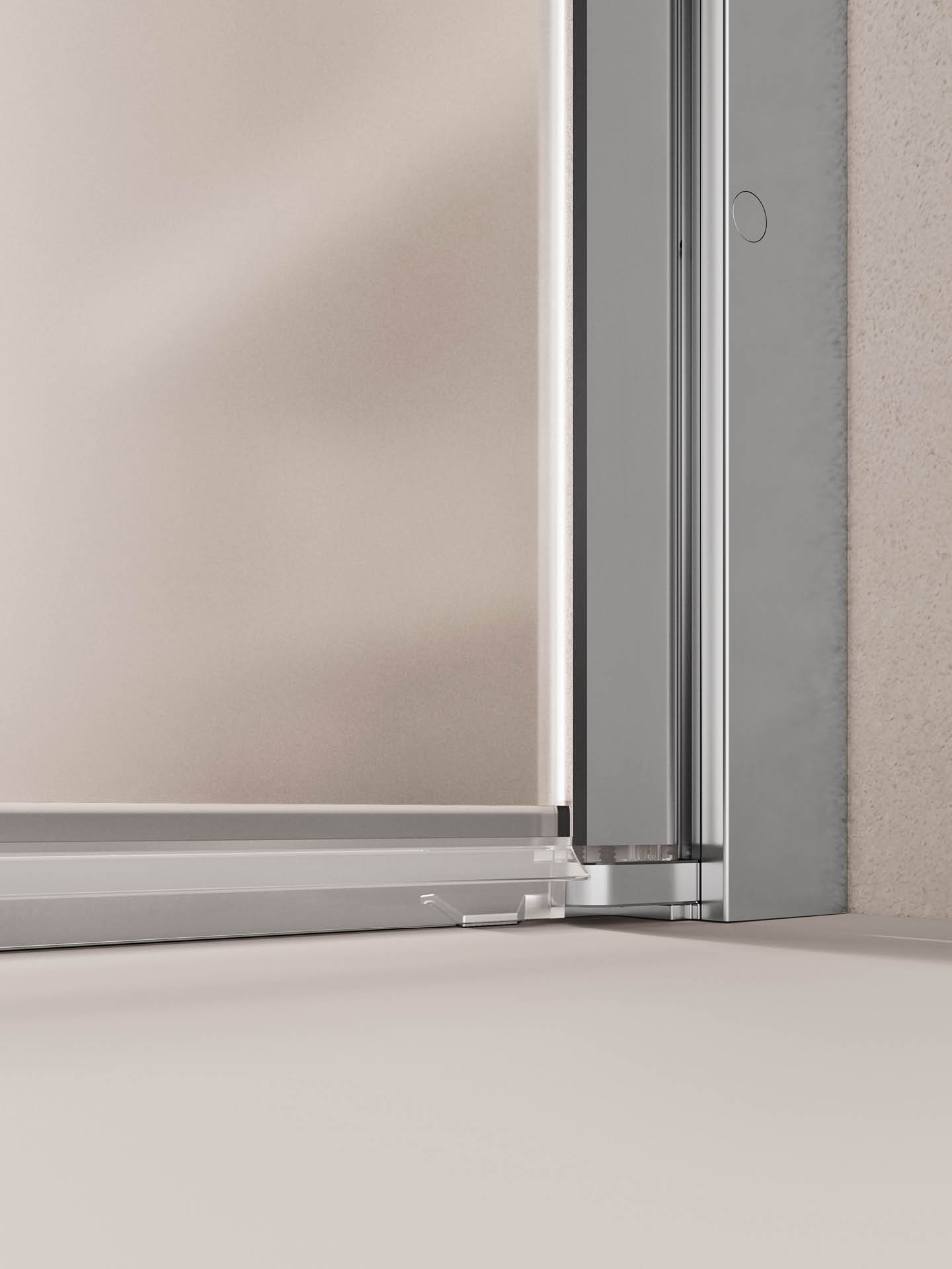 dettaglio profilo inferiore alzata box doccia