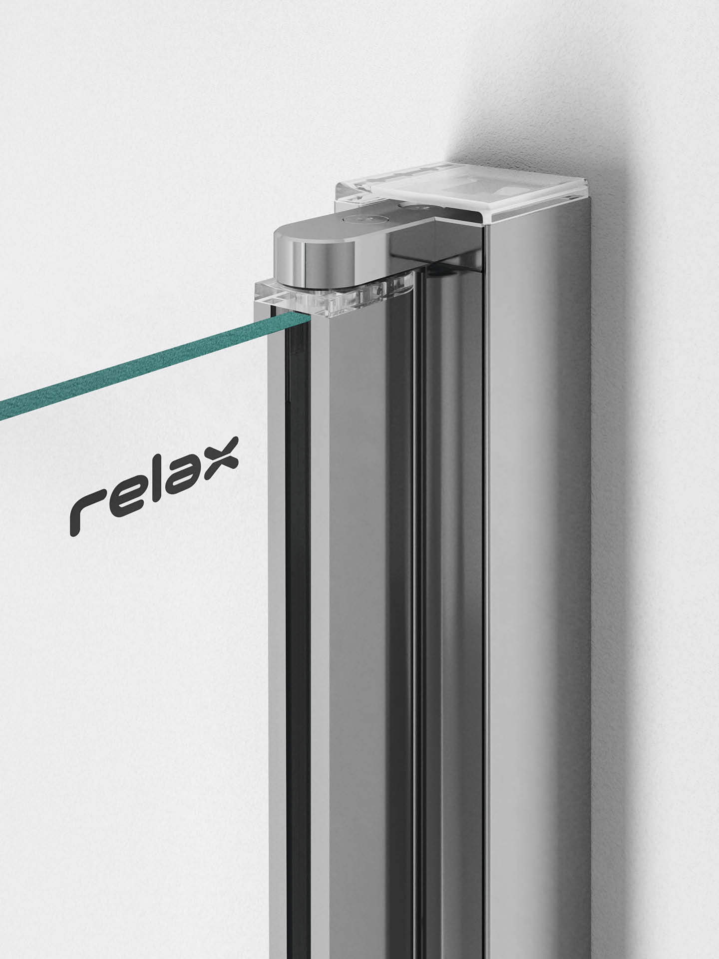 LIGHT B2_dettaglio2 dettaglio alzata dell'anta box doccia