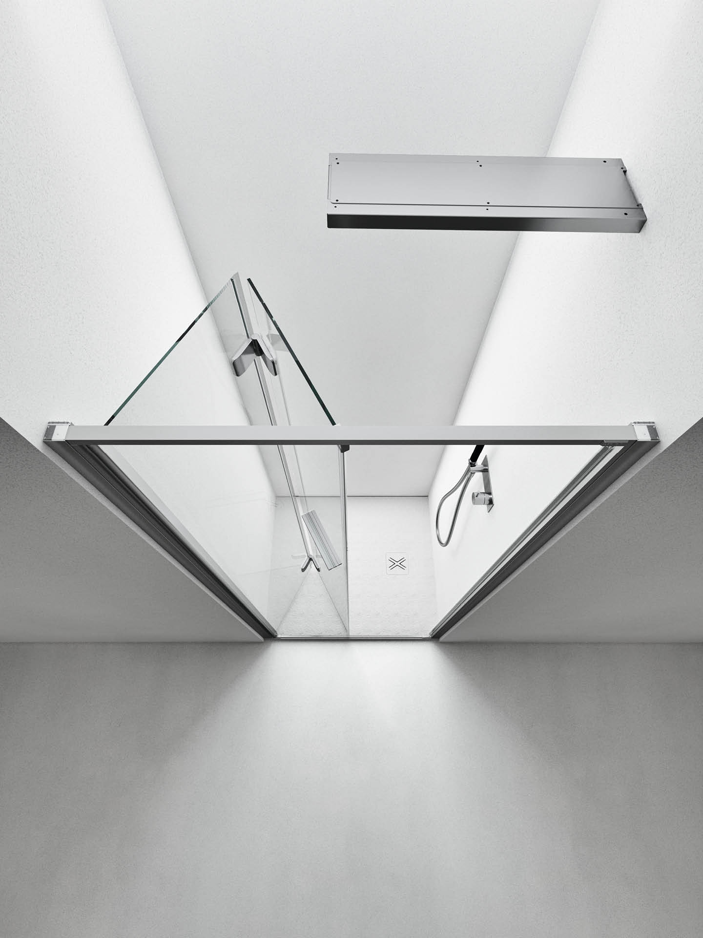 LIGHT PS_dettaglio2 apertura parziale interna anta a soffietto box doccia