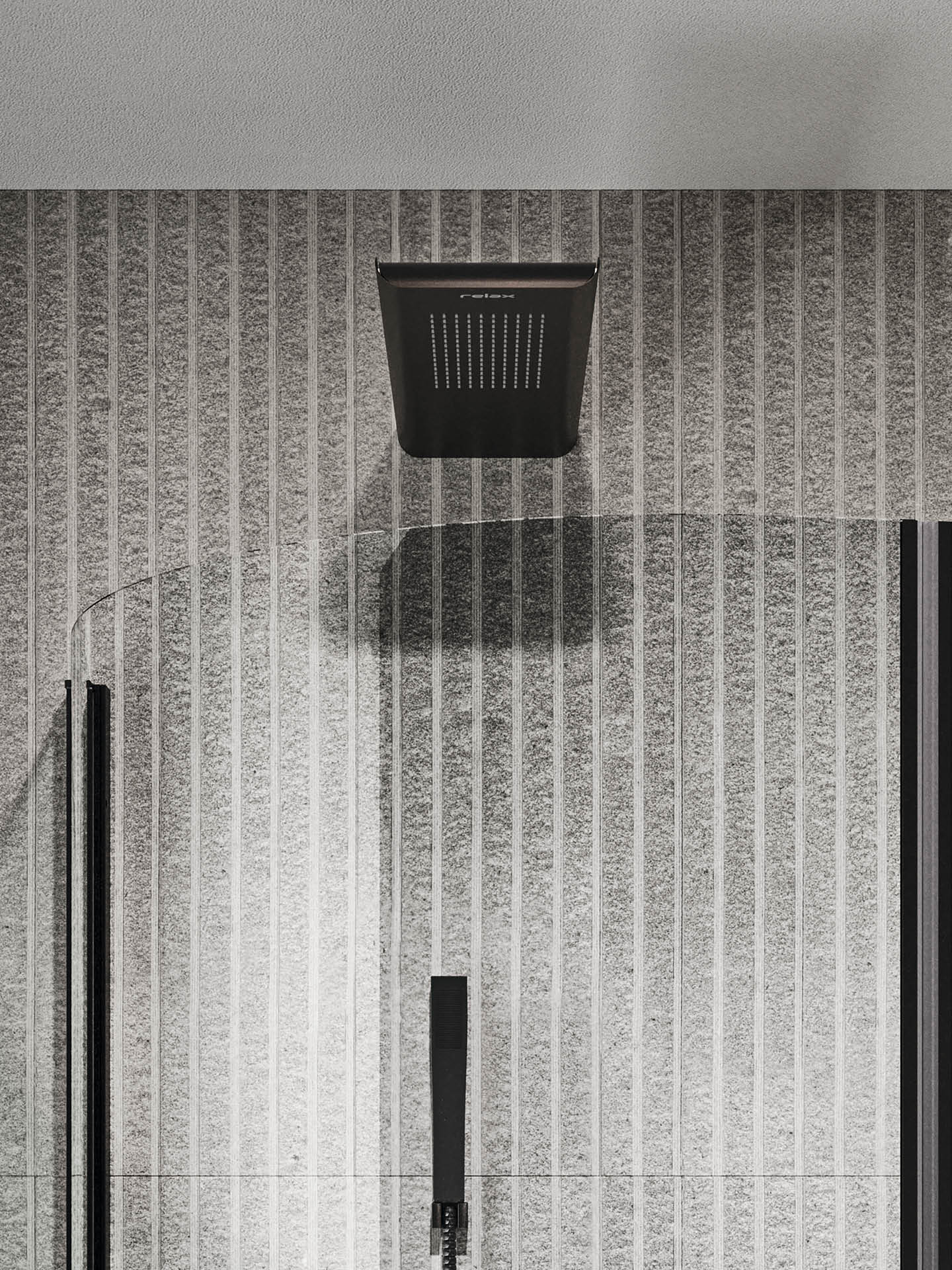 LUXOR 140S_dettaglio3 soffione byblos s colorazione nera