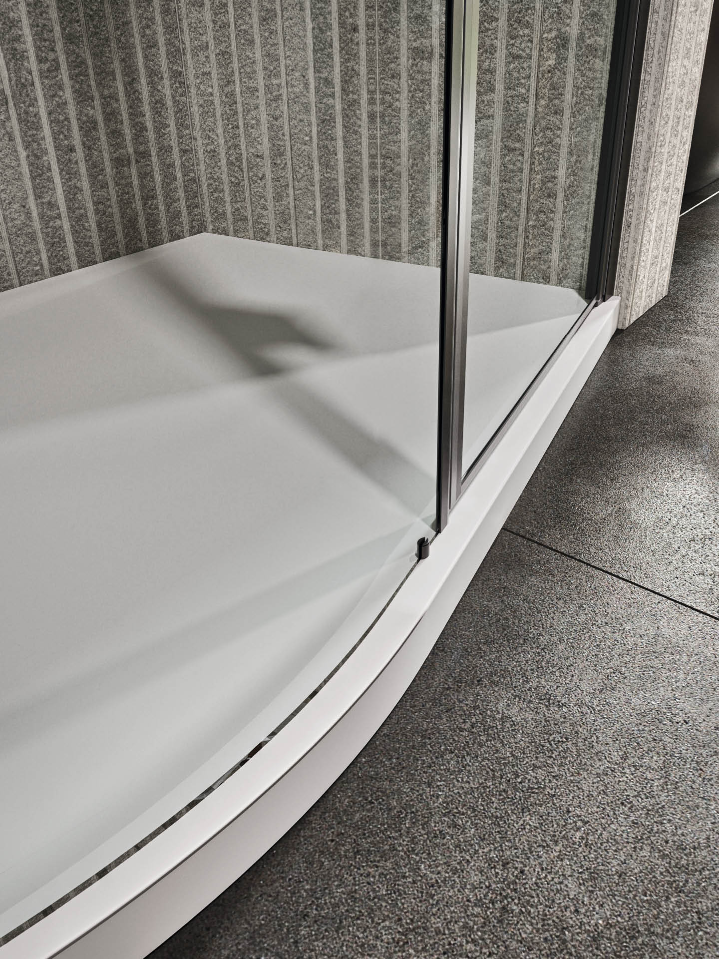 LUXOR 140S_dettaglio4 piatto doccia luxor 140s box doccia semicircolare ad angolo