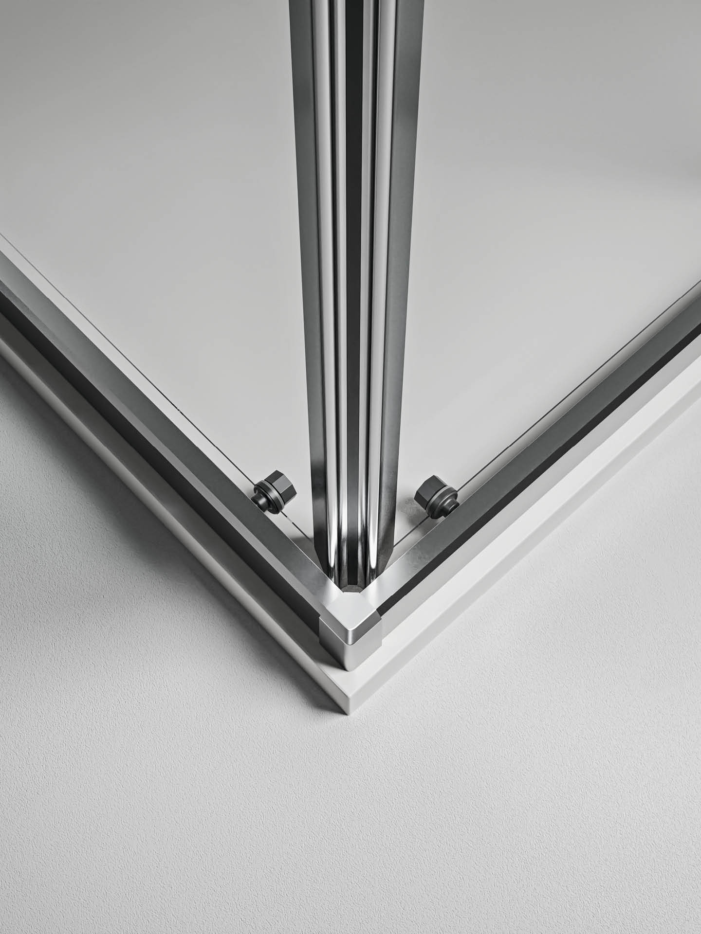 angolo box doccia dettaglio lyra profilo inferiore