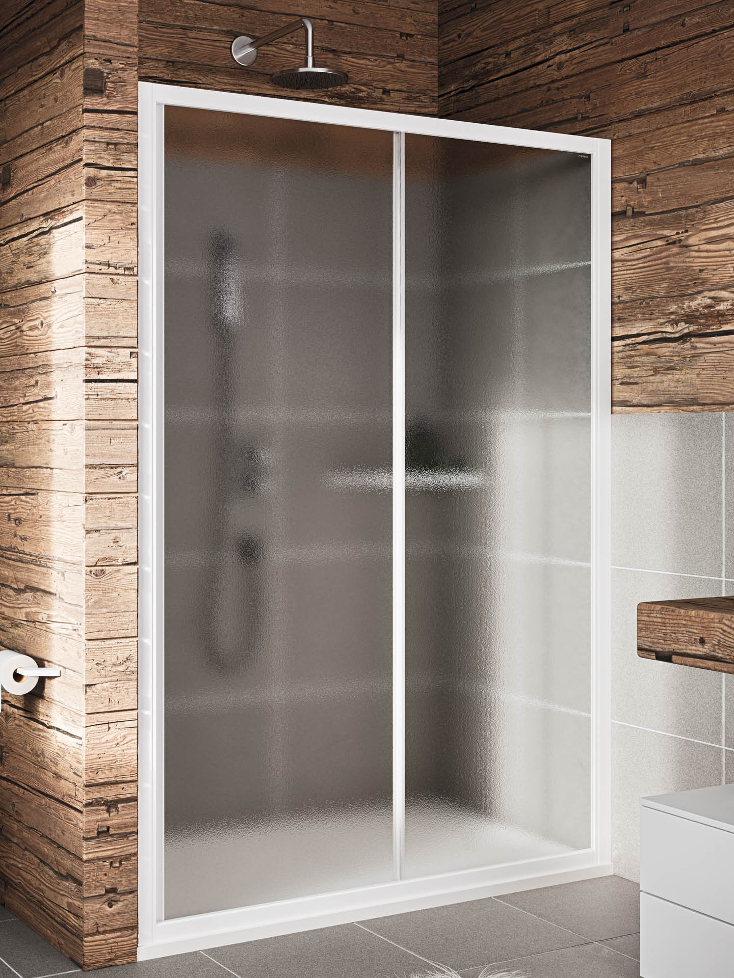 lyra sc1 box doccia in nicchia con anta scorrevole
