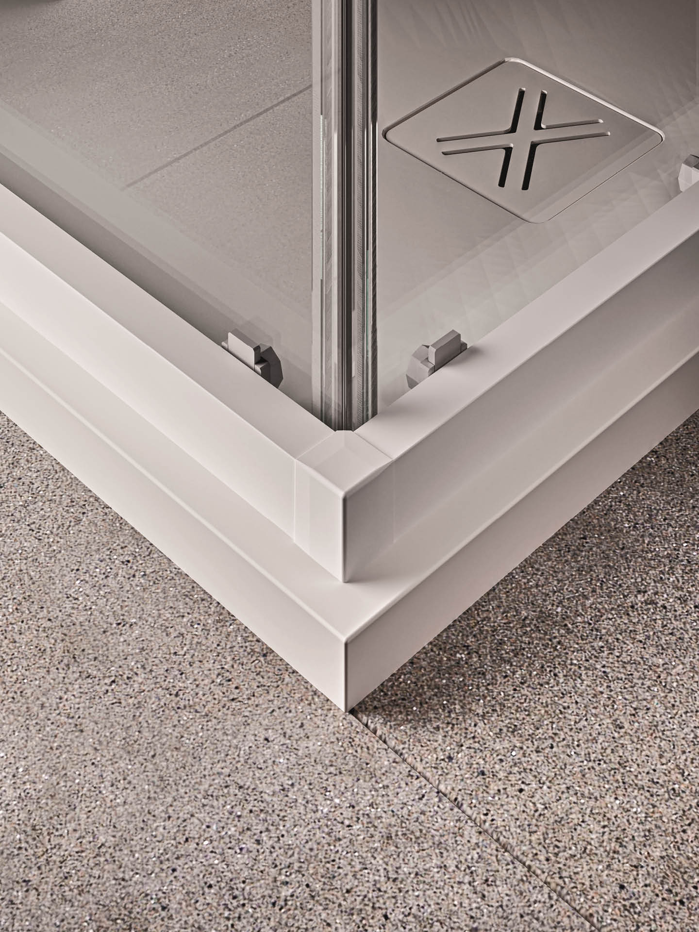 dettaglio profilo basso box doccia smart