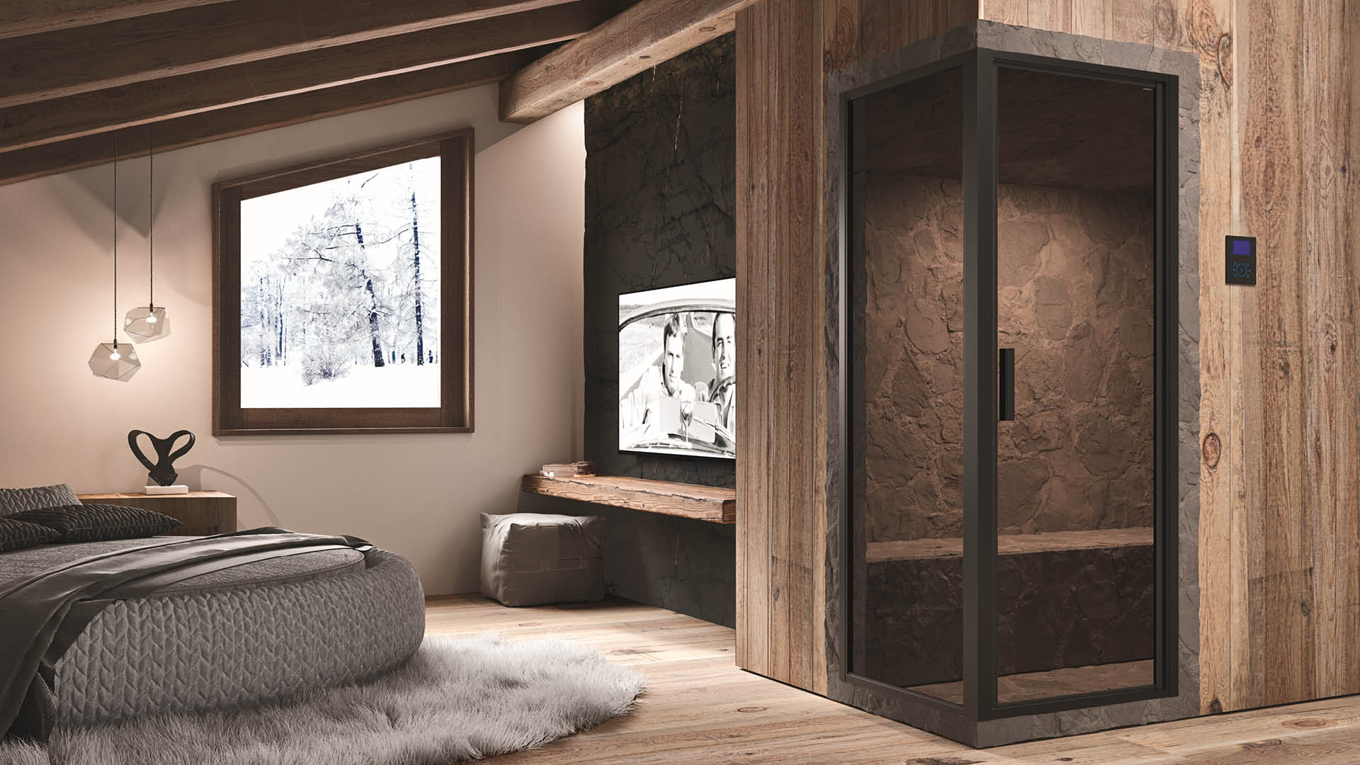 STEAM B1+F_slide1 steam b1+f box doccia per bagno turco