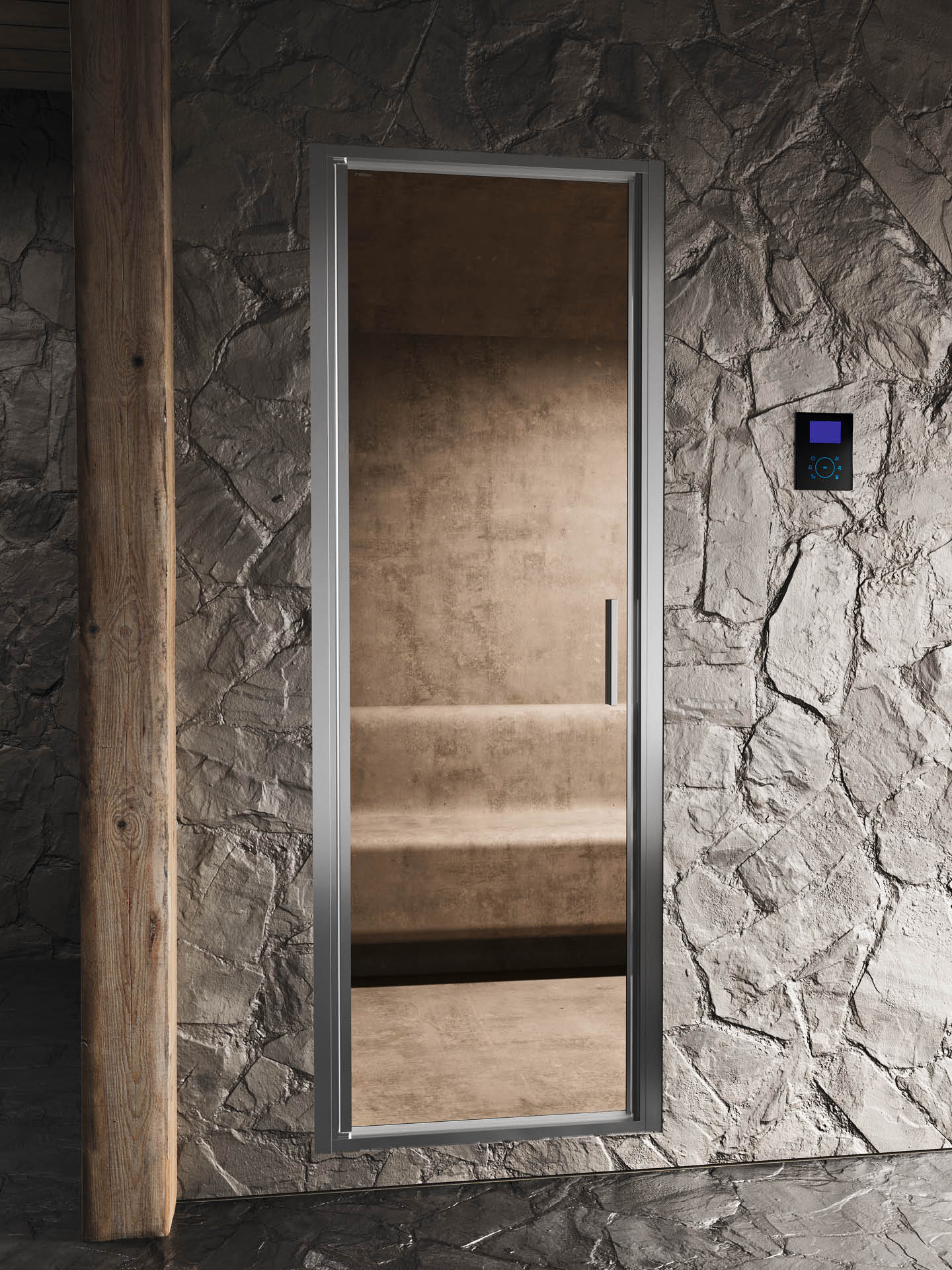 steam b1 box doccia per il bagno turco in nicchia