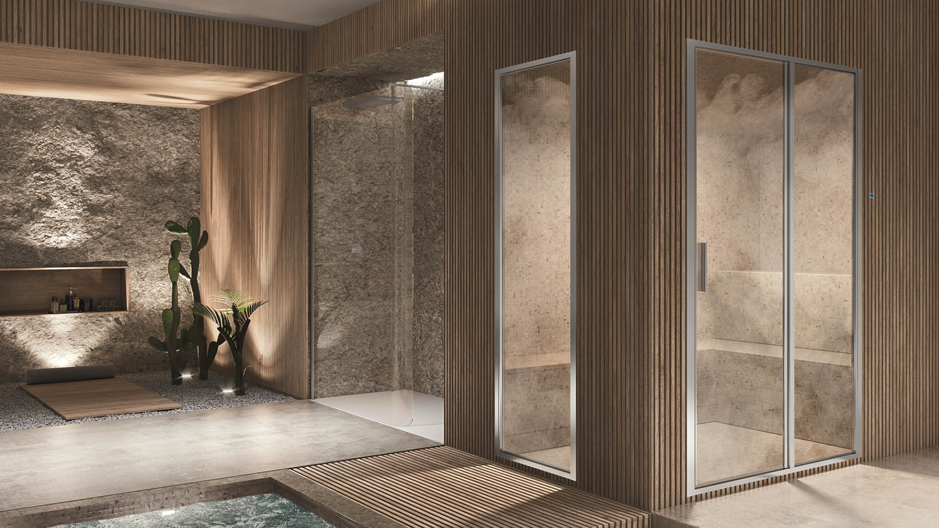 STEAM PB_slide1 steam pb cabina doccia in nicchia per il bagno turco