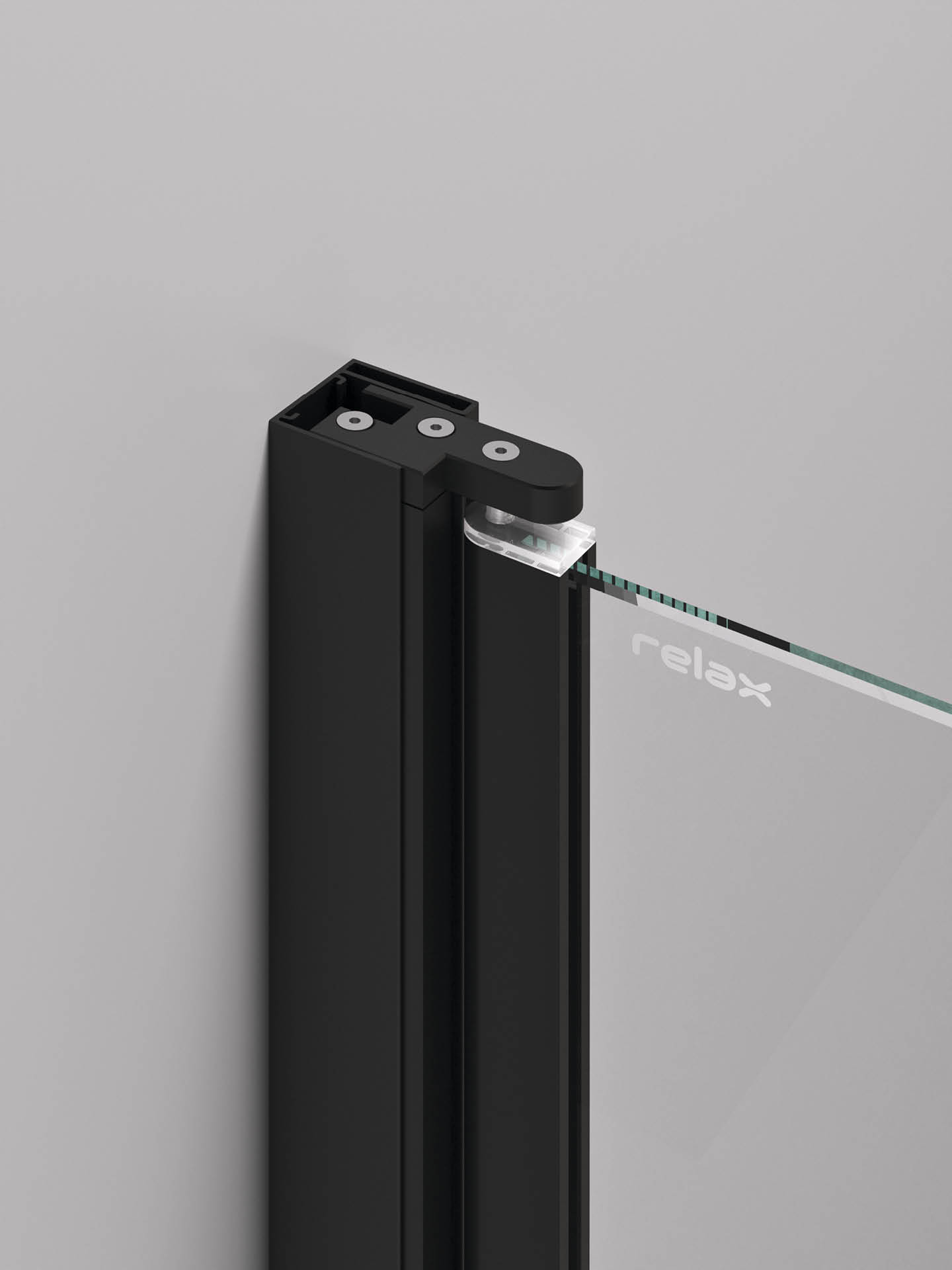 WALL F+AB_dettaglio1 Dettaglio sistema di alzata dell'anta serie box doccia Wall