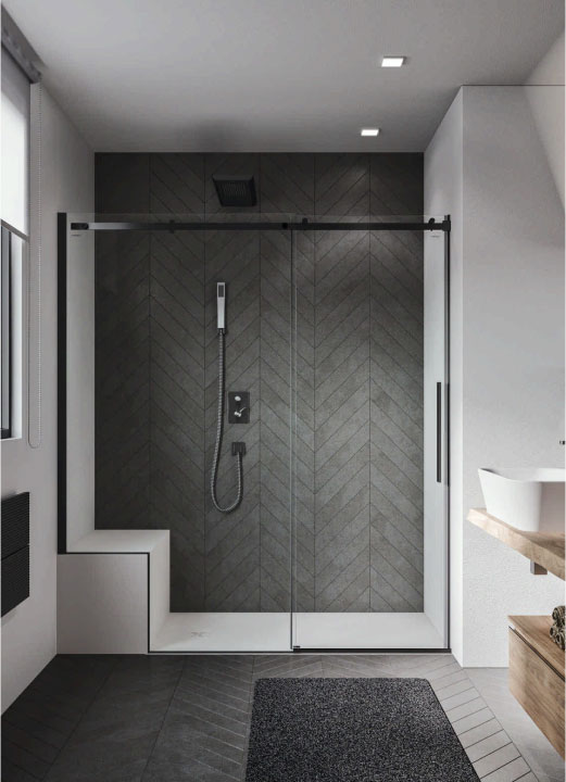 AXIA Cabine de douche sur mesure en niche