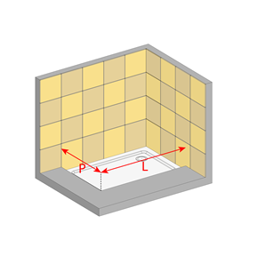 Piatto doccia incassato sotto pavimento, esempio