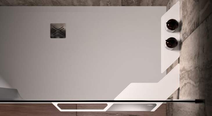 Vue aérienne de l'étagère Oblique MV avec Oblique M et P