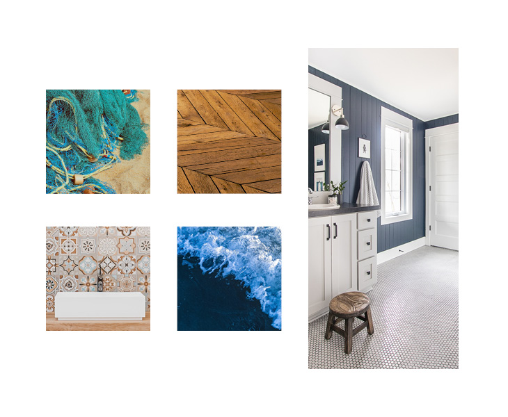 Moodboard for beach house project