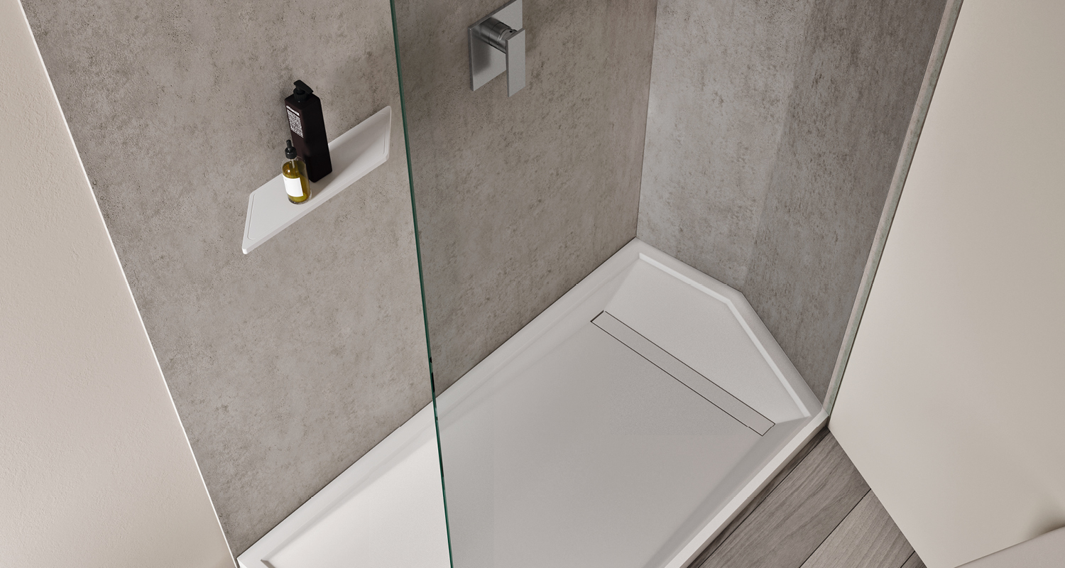 Bathtub replacement with shower