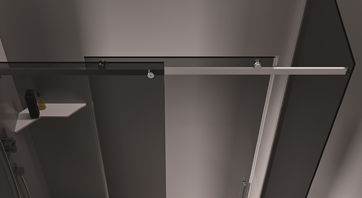 Axia transparent upper part shower enclosure