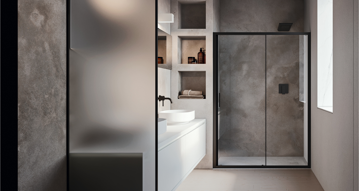 Assemble shower enclosure: with Relax it’s easy