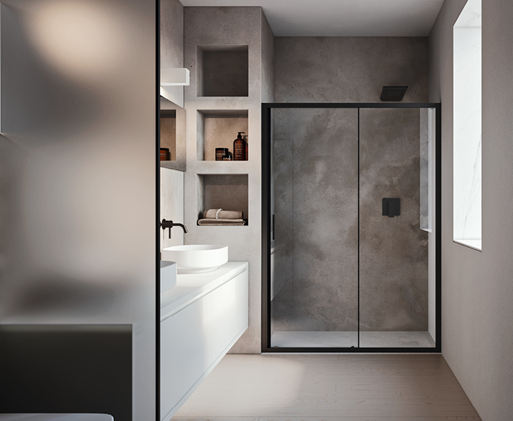 Montare box doccia 6 Smart SC1 pre-assembled shower enclosure