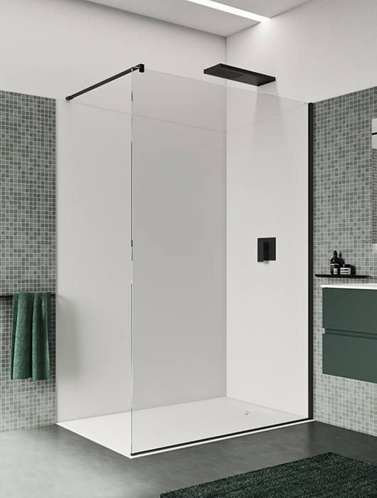 Walk-in shower enclosure 80x120