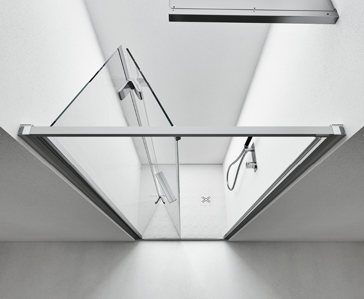 Scorrimento box doccia anta a soffietto