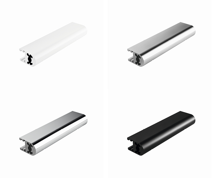 Colored aluminum profiles