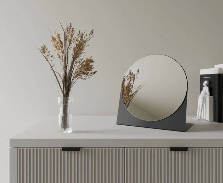 Table mirror for bathroom
