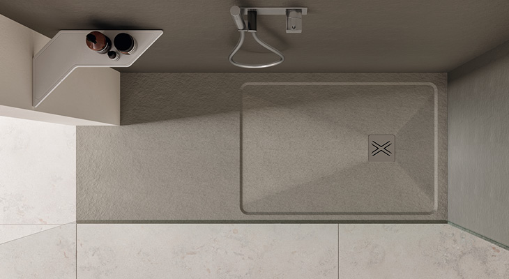 Custom made lake plus relax shower tray