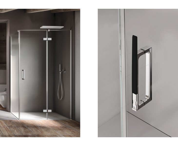 Cover 69 AF+F corner cover with hinged door and fixed side